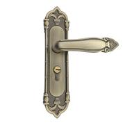 JJHQOKYNA Serratura for Porta silenziosa Europea Camera da Letto for in Legno massello for in Bronzo Giallo Set di Serrature magnetiche for Interni(Bronze,Big 50 Silent Lock)