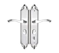 JJHQOKYNA Serratura Interna for Porta Pannello antifurto Maniglia for Porta a Leva in Acciaio Inox Set di Serrature