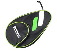 JJHXM 1 Pezzi Custodia per racchetta da ping pong con scomparto,porta racchetta padel con cerniera,custodia racchetta ping pong Multicolore(Verde e bianco)