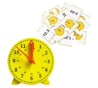 JJHXM 1 Pezzi Orologio Educativo,Orologio Giocattolo per lApprendimento con lancette delle Ore e dei Minuti,Orologio didattico,Orologio per Imparare per Ragazzi,Ragazze