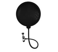 JJHXSM 15,2 cm doppio strato Mesh Pop Filter per microfono Live Karaoke Mic Boom Arm con rete insonorizzante e morsetto a collo d'oca a 360 gradi braccio stabile utilizzato per la registrazione vocale