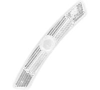 JJIAGOLD Piastra riflettente per raggi di bicicletta, lunghezza 12,5 cm, accessorio riflettente per ruota bicicletta - piastra riflettente per raggi (bianco 2 pezzi)
