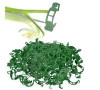 JJIAGOLD Pinze di plastica di fissaggio per piante rampicanti e steli orti, accessorio pratico da giardino per la cura delle piante dell'orto domestico (100, verde)