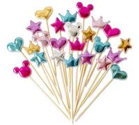 JJiaoLinin Decorative Torta,100 Pezzi Decorazione per Torta Compleanno Cake Toppers Decorazione per Torta Compleanno per Matrimonio Festa Compleanno