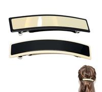 JJiaoLinin Fermaglio Automatico per capelli,2 Pezzi Classici e Rettangolari Francesi Fermagli Capelli Fermagli per Capelli da Donna Grandi Ed Eleganti e Squisite Clip per Capelli da Donna