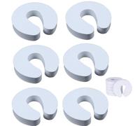 JJiaoLinin Fermaporta Bambini, 6 Pezzi Protezione per Porte dei Bambini，Fermaporta in Schiuma, Fermaporta Sicurezza per Bambini, per Evitare Che Bambini E Animali Si Chiudano in Una Stanza