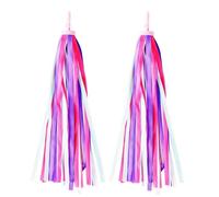 JJiaoLinin Filanti per Bicicletta per Bambini,1Paia Colorati Nappa per Bicicletta Filanti Streamers Nastri Colorati per Manubrio Manubrio Presa Nappa Maneggiare Bambino Stella Filante per Decorazione