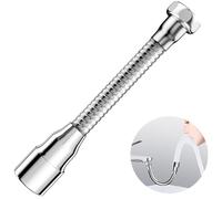 JJiaoLinin Prolunga Rubinetto Cucina, Estensore Rubinetto Cucina Girevole a 360°, Risparmio Idrico Efficace, Compatibile con M22, per Cucine, Bagni e Lavandini, Protezione Antispruzzo, 20cm - 1 Pezzo