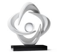 JJJing5 Decorazioni Artigianato Fengshui La fortuna si trasforma nel tempo Aumenta la decorazione Porta TV Cantinette Accessori per comodini(Fortune Turns - White)