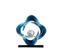 JJJing5 Decorazioni Artigianato Fengshui La fortuna si trasforma nel tempo Aumenta la decorazione Porta TV Cantinette Accessori per comodini(Fortune Turns - Blue)