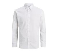 JJJOE LS Plain - Maglietta, Bianco, XS