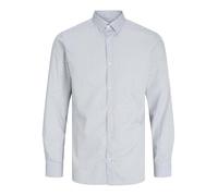 JJJOE - Maglietta con Stampa LS AW24, Medieval Blue/Stripes:Stripe AOP, XL