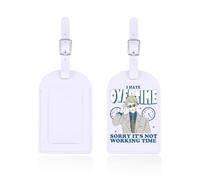 JJK - Targhetta per bagagli con scritta "I Hate Overtime", per amanti degli anime giapponesi, per amanti dei cosplay, stregone maledizione, idea regalo