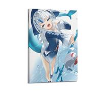 JJKKLB Poster decorativo da parete a tema anime, con ragazza virtuale, poster decorativo su tela, stampa moderna, per camera da letto, per camera da letto, 30 x 45 cm