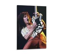 JJKKLB Poster decorativo da parete con chitarrista Eddie Van Halen, poster decorativo su tela, poster decorativo moderno per camera da letto, 50 x 75 cm