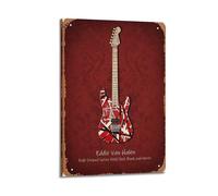 JJKKLB Poster decorativo da parete con il chitarrista Eddie Van Halen, poster decorativo da parete su tela, stampa moderna, per camera da letto, per camera da letto, 50 x 75 cm