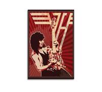JJKKLB Poster decorativo da parete con il chitarrista Eddie Van Halen, stampa artistica su tela, poster decorativo moderno per la camera da letto e per la famiglia, 40 x 60 cm