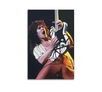 JJKKLB Poster decorativo da parete con il chitarrista Eddie Van Halen su tela, poster decorativo moderno per la camera da letto, 60 x 90 cm