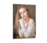 JJKKLB Poster decorativo da parete con ragazza chic su tela, stampa artistica moderna, per camera da letto, per camera da letto, 60 x 90 cm
