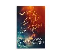 JJKKLB Poster decorativo da parete con scritta "Good Omens", motivo televisivo, stampa artistica moderna, per camera da letto, 30 x 45 cm