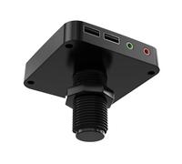 JJKKOZVQF Cavo di prolunga for interruttore da tavolo for computer da 35 cm, scheda madre, pulsante di avvio esterno, accensione/spegnimento, for Internet café domestico(USB Ad Audio jack2)