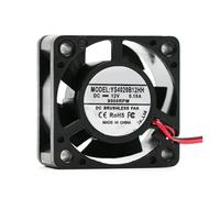 JJKKOZVQF Ventola di Raffreddamento for Interruttore Server trasformatore a Temperatura controllata a 3 Fili e 4 Fili a Doppia Sfera da 12 V, 4 cm, 40x40x20 mm(9000rpm 2-Pin)