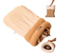 JJKTO Accogliente Sacco A Pelo per Gatti da Interno, Sacco A Pelo Invernale per Gatti Morbido E Caldo, Letto Riscaldante per Gatti,per Gatti da Applicare al Gattino Cucciolo Peso Inferiore A 6 kg