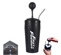 JJKTO Fast And Furious 10 Water Cup - Shift Lever Style Cups with Straw And Lid,Take This Cup To The Theater And Feel The Speed And Passion, 304 Stainless Steel for Movie Fans Gift 500ml