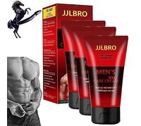 JJLBRO Spray Da Uomo A Lunga Durata Spray Ritardante, JJLBRO Spray Potenziatore Da Uomo, Crema Da Massaggio Per La Forza Energetica Da Uomo (Crema Forte x3)