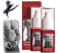 JJLBRO Spray Da Uomo A Lunga Durata Spray Ritardante, JJLBRO Spray Potenziatore Da Uomo, Crema Da Massaggio Per La Forza Energetica Da Uomo (Spray ritardante x2)