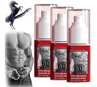 JJLBRO Spray Ritardante Da Uomo a Lunga Durata, Potenziatore, Crema Da Massaggio per La Forza Energetica (Spray x3)