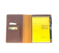 JJNUSA Cover in pelle compatibile con Rite in the Rain Spiral Notebook in vera pelle invecchiata per copertina rilegata 10,2 x 15,2 cm, marrone