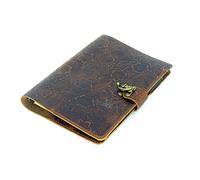 JJNUSA Taccuino in pelle ricaricabile, formato A6, formato A6, diario da viaggio in pelle, con tasche, organizer a 6 anelli, organizer da viaggio, ideale come regalo di viaggio