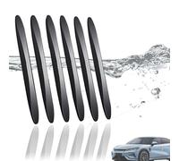 JJQFLB 6 Pezzi Protezioni per Portiere Auto, per Dacia Sandero III/Stepway Portiera Auto Porta Bordo Protector, Paracolpi Sportello Auto,A-Black