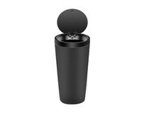 JJQFLB Cestino per Auto, Compatibile per BMW X2 F39 U10, Contenitore per rifiuti a Conchiglia, bracciolo di Controllo Centrale, Mini Secchio portaoggetti,2-Black