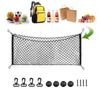 JJQFLB Compatibile per Renault Kadjar Captur/Kaptur, Rete Portaoggetti Estensibile per Bagagliaio Auto, Organizer per Bagagli,B-90×40CM