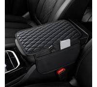 JJQFLB Cuscino di Protezione per bracciolo Auto con Tasca portaoggetti Laterale, Compatibile per Mazda 3 BL BK BM BN BP,1-Black