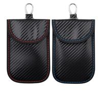 JJQHYC 2 pezzi Keyless Go, protezione per chiavi auto, blocco del segnale RFID, portachiavi Keyless Go, protezione per auto, antifurto RFID Blocker, custodia per chiavi