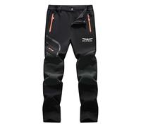 jjqnkjxc Jeans da uomo foderati in pile Gol-d.w_ing Traspirante Pantaloni riscaldanti per l'inverno - per la città e il quotidiano, Nero , L