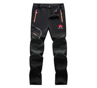 jjqnkjxc Jeans da uomo foderati in pile Mass.EY-FERG_uson Traspirante Pantaloni riscaldanti per l'inverno - per la città e il quotidiano, Nero , XL