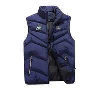 jjqnkjxc MV-Ag.u_sta Cappotto da esterno leggero con collo alto - Giacche casual di grandi dimensioni per autunno-inverno, blu, 5X-Large
