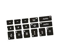 JJRFVBGT Adesivo Riparazione dei Pulsanti Dell'auto Pulsante Controllo Centrale AC CD Broadcast Audio Adesivo per Pulsanti Compatibile con per A4 B6 B7 2000-2004 Accessori Interni(16pices)