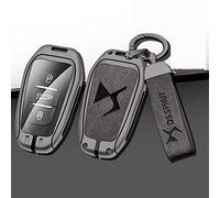 JJRY Auto Custodie Chiavi per DS DS7 DS5 DS6 DS9 New Energy DS4 Portachiavi Auto Protettiva Custodie Cover Decorativi Accessori,Grey Grey Set