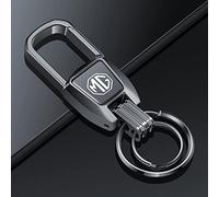 JJRY Auto Portachiavi per MG6/MG3 GS HS MG ZS Portachieve Catena Chiave con Logo Auto Accessori,Gun Style