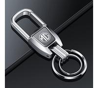 JJRY Auto Portachiavi per MG6/MG3 GS HS MG ZS Portachieve Catena Chiave con Logo Auto Accessori,Silver Style