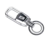JJRY Auto Portachiavi per Rolls-Royce Ghost Phantom Cullinan Wraith Portachieve Catena Chiave con Logo Auto Accessori,Bright Silver
