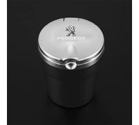 JJRY Portacenere Auto, per Peugeot 2008 3008 autoestinguente Antiodore posacenere Portatile Facile Pulizia Staccabile con Coperchio,Black Style