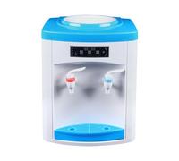 JJsdwin Dispenser di acqua, 550 W, 220 V, erogatore freddo, per ufficio, camera da letto, studio, 25,5 x 23,5 x 33 cm, bianco, blu