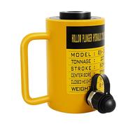 JJsdwin Hub cilindro cavo, cilindro idraulico 20T, cilindro a pistone cavo per edifici e ponti, pompa manuale pressione di esercizio 70MPa (giallo, nero)