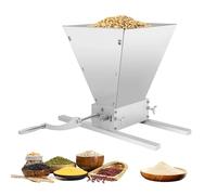 JJsdwin Macinino manuale da 4 l, macinino per malto regolabile con 2 strisce di alluminio, macinino per grano in acciaio inox, per birre fatte in casa, cuscinetti di carico 4,99 kg